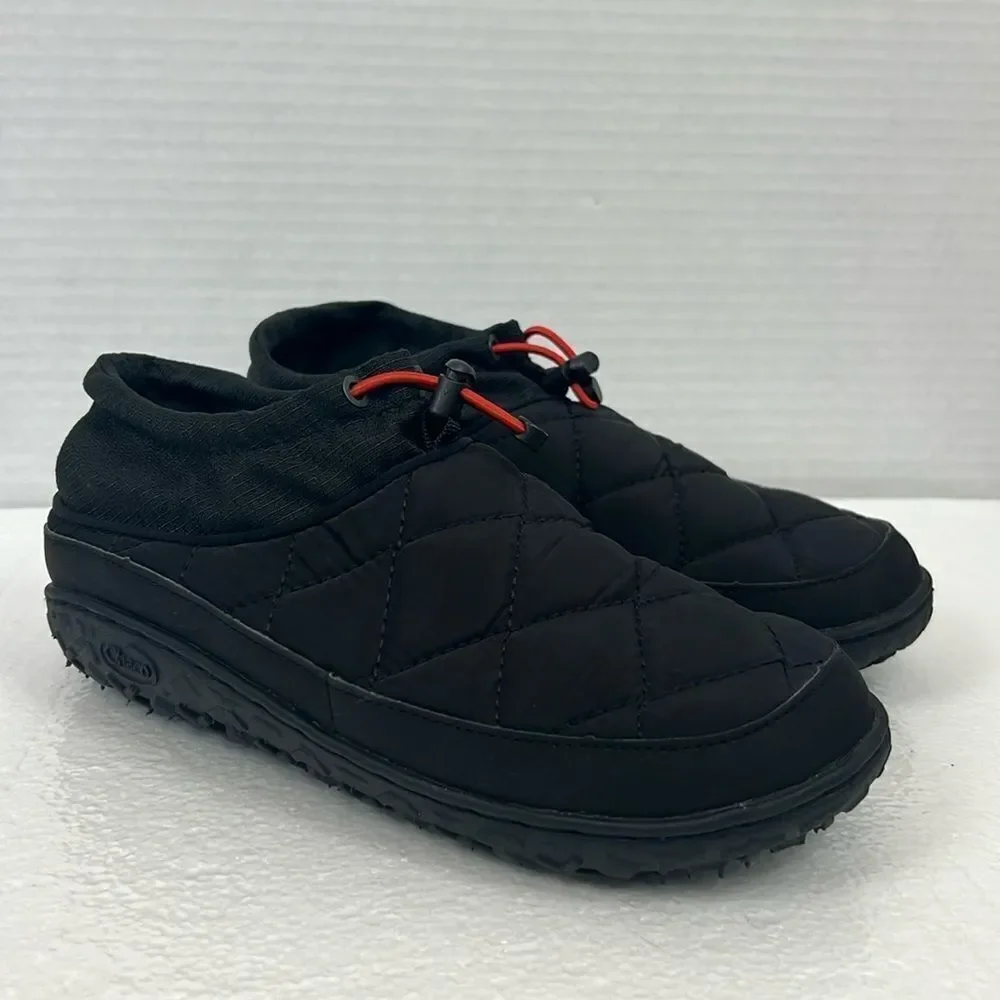 Chaco Black Quilted Ramble Puff Cinch Slipper Bootie 7 - Picture 1 of 9